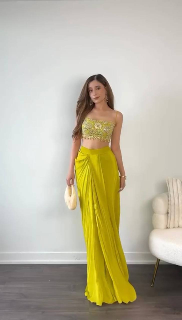 Elegant Designer Dhoti Set with Embroidered Shrug – Wedding & Festive Wear! ✨💃