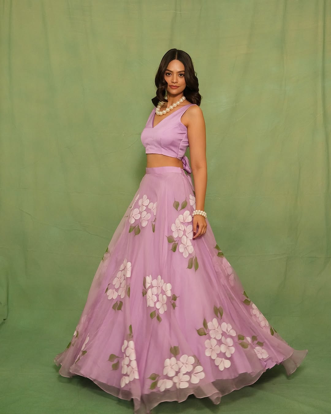 Opal Taffeta Lehenga Choli