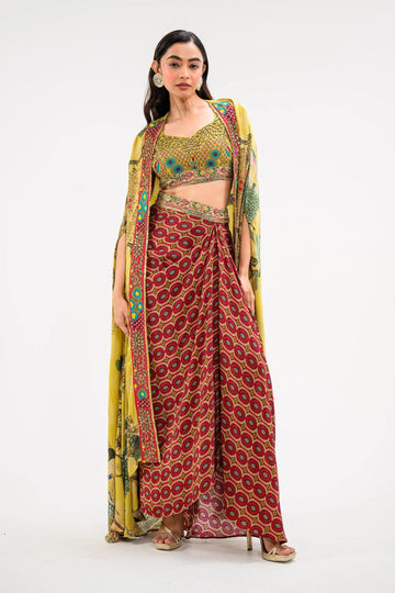 Dilkash Mirror Three Piece Jacket Set