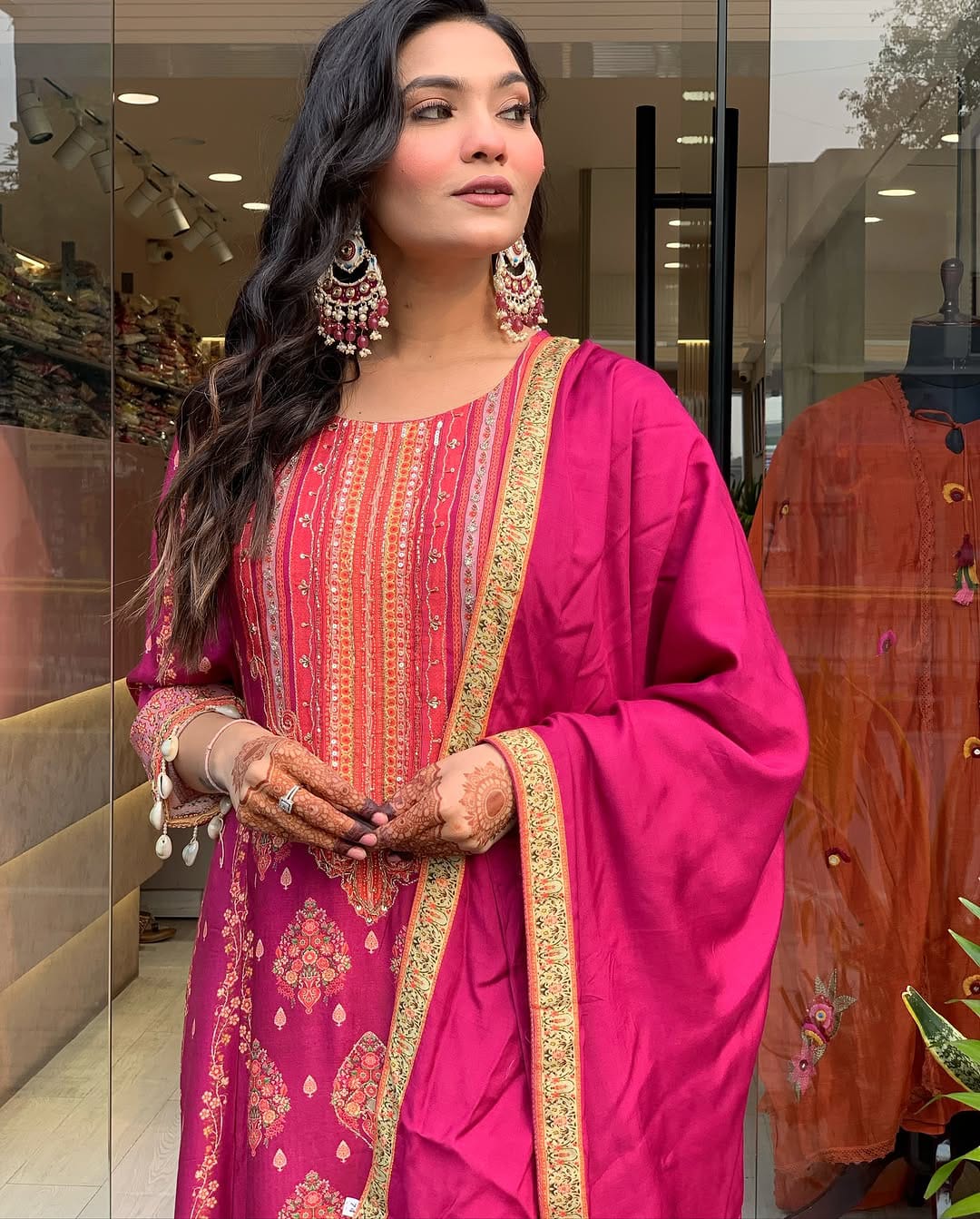 Reshmi Pink Pakistani Salwar Suit