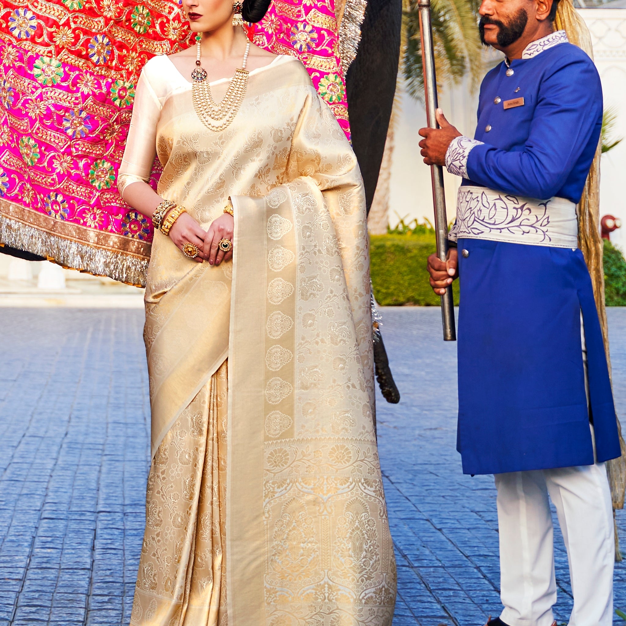Royal Golden Woven Kanjivaram Saree