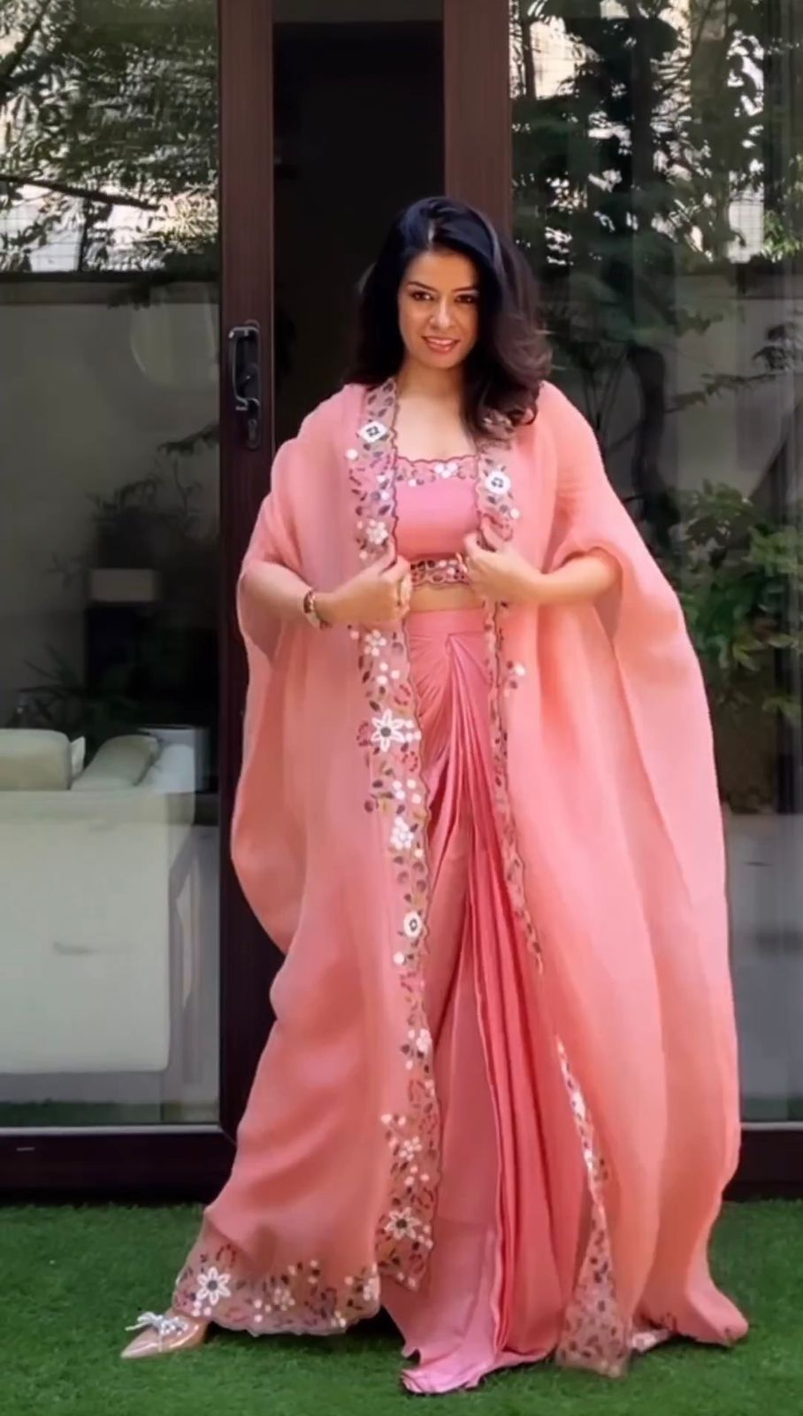 Designer Western Dhoti Style Set