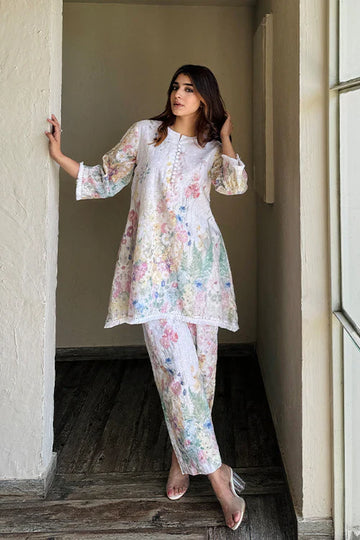 Gulbahar – Floral Elegance Cotton Kurta Set