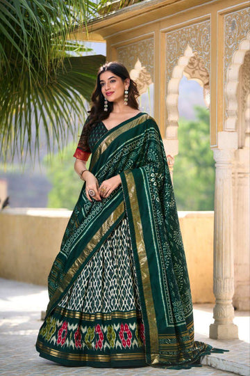 Elevate your festive wardrobe with this stunning lehenga set