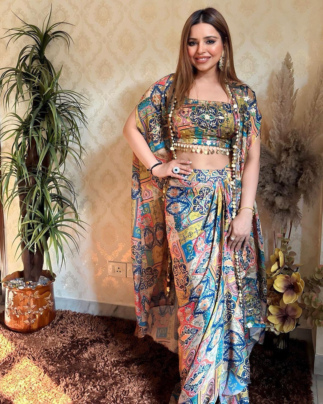 Prismatic Jacket Style Dress