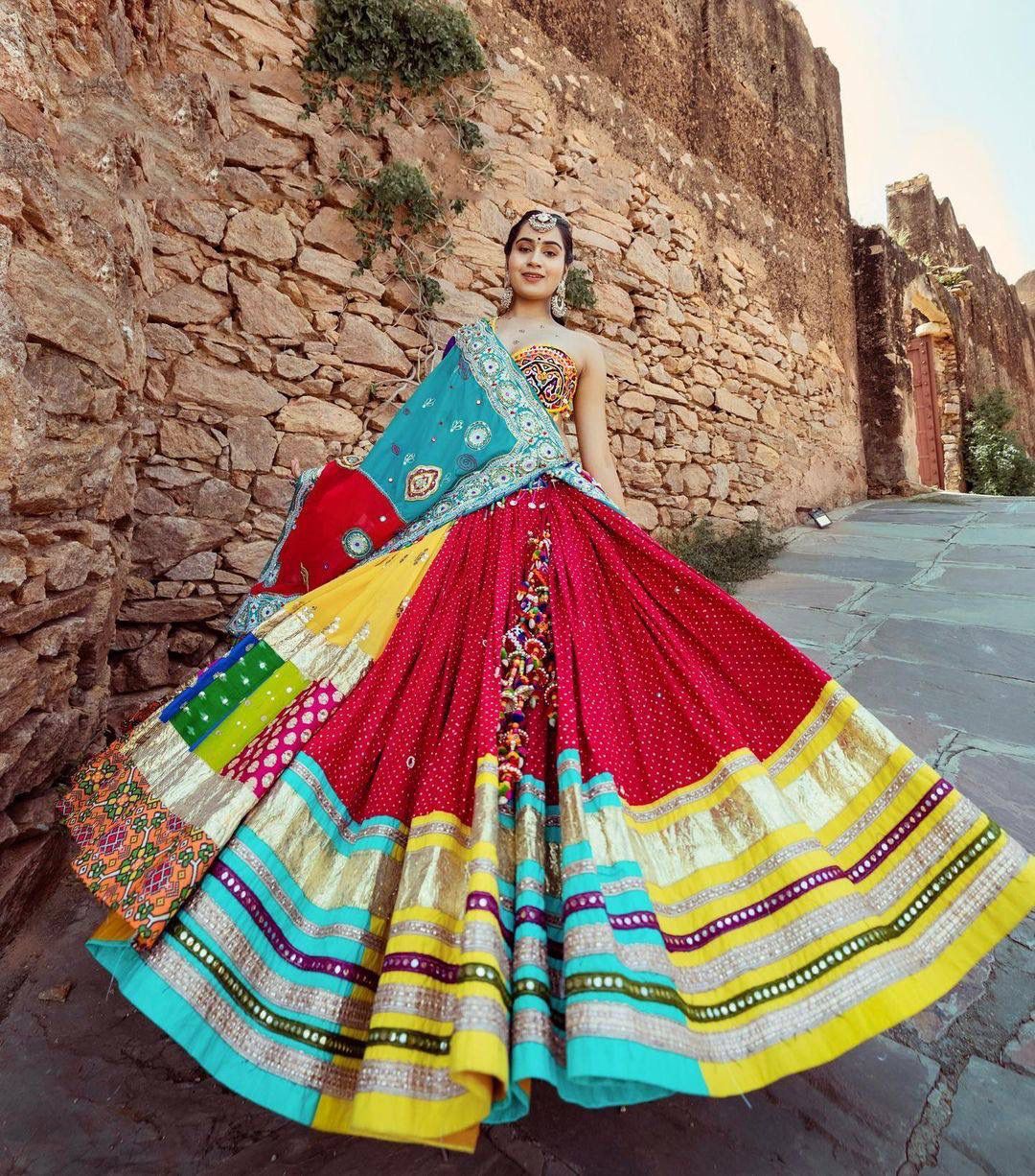 Desi Diva Drape Navratri Lehenga Choli