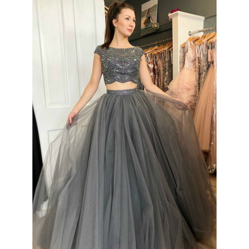 Subdued Gray Lehenga Choli