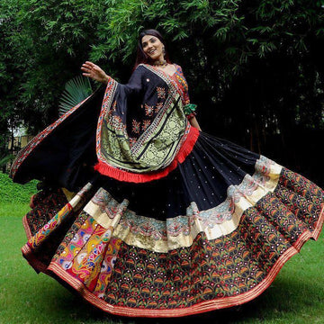 Midnight Mosaic Garba Navratri Lehenga