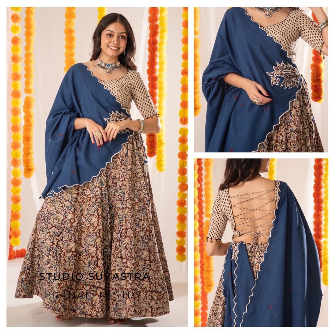 Mohini Blue Garba Navratri Lehenga Choli