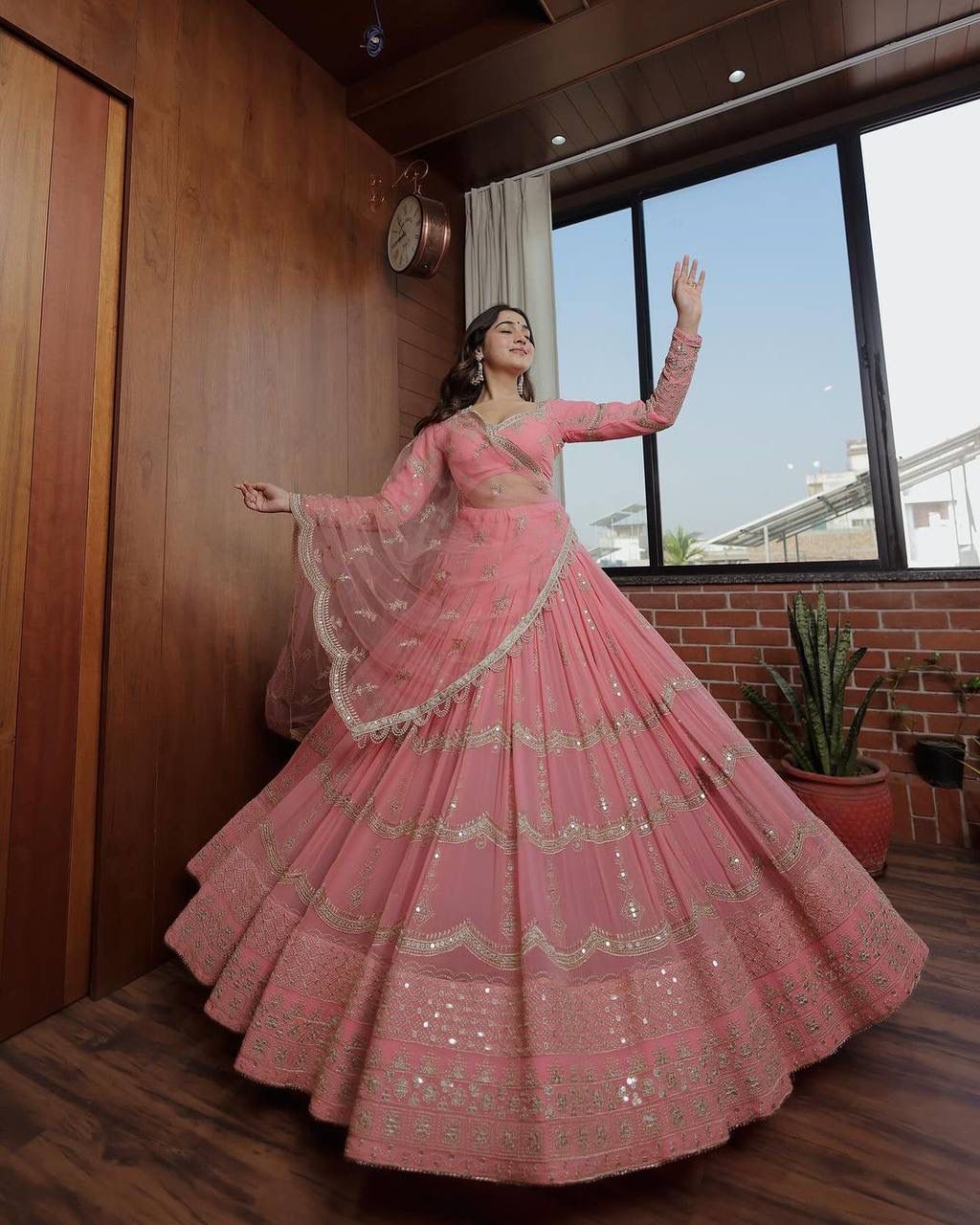 Cherry Blossom Lehenga Set