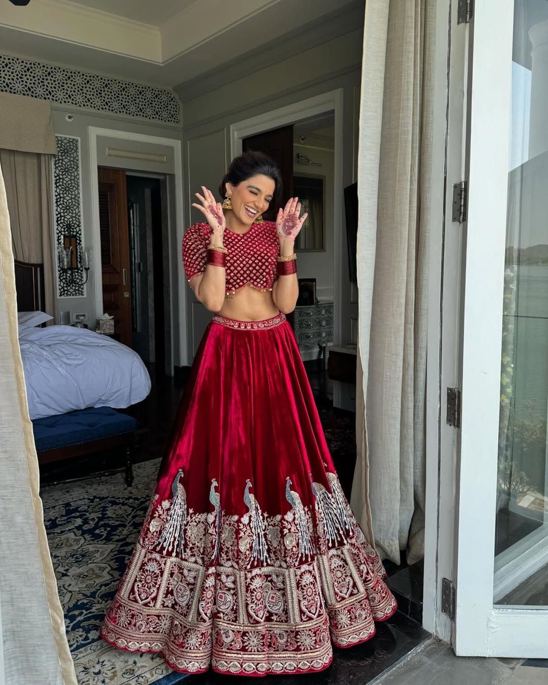Imperial Velvet Lehenga Set
