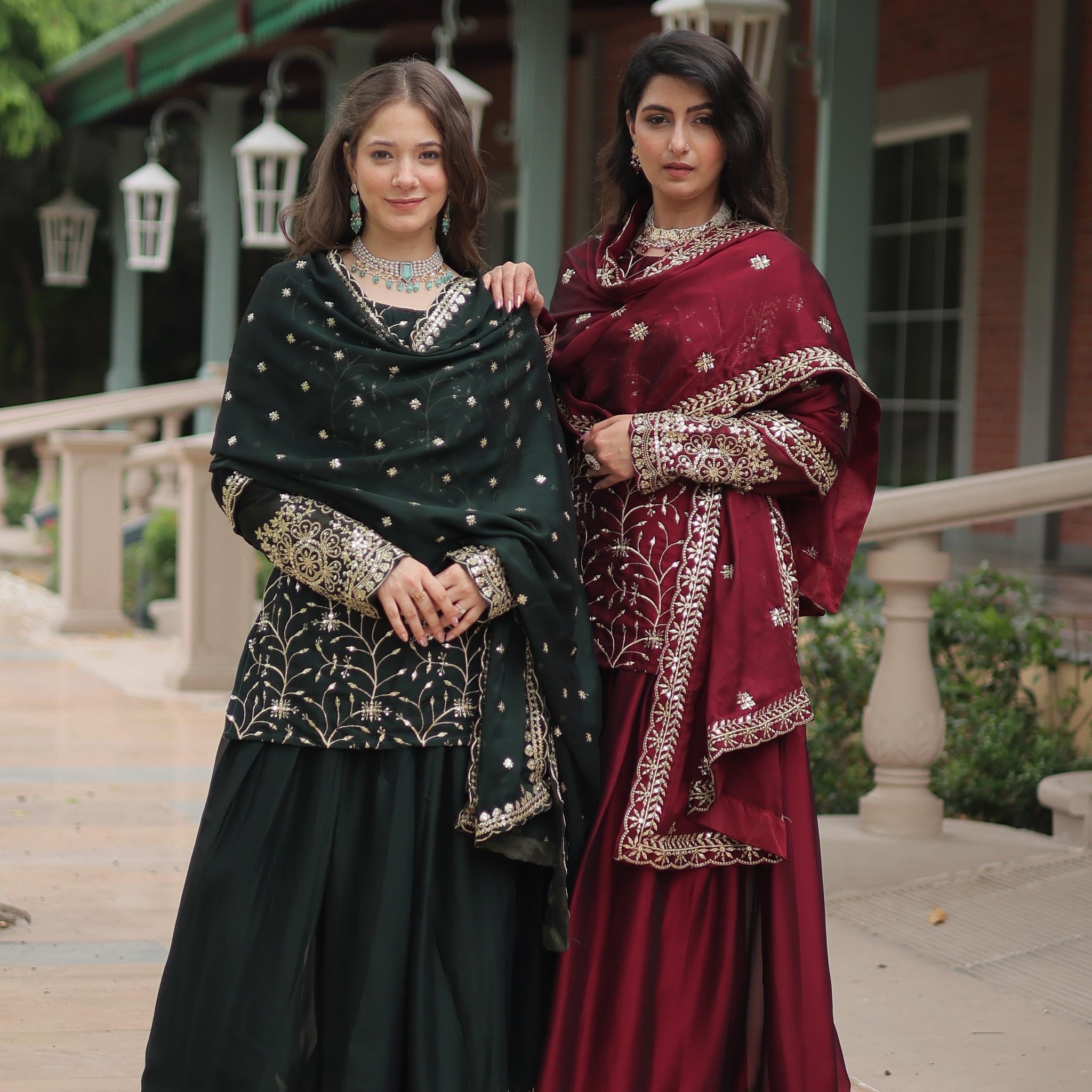 Premium designer Kurti-Plazzo-Dupatta set