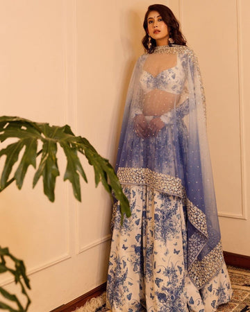 Cloudy Pristine Lehenga Choli