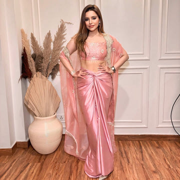 Rosy Royale Jacket Set