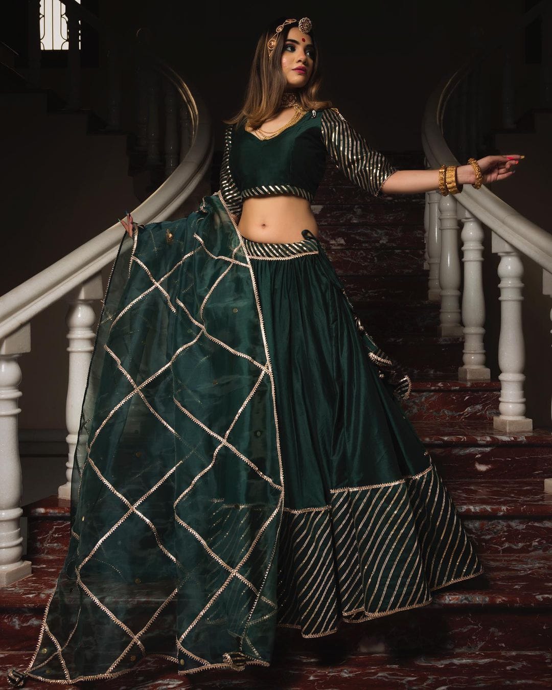 Dola Silk Gotta Patti Lehenga Choli