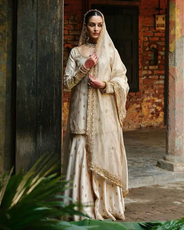 Nazar Gold Silk Salwar Suit
