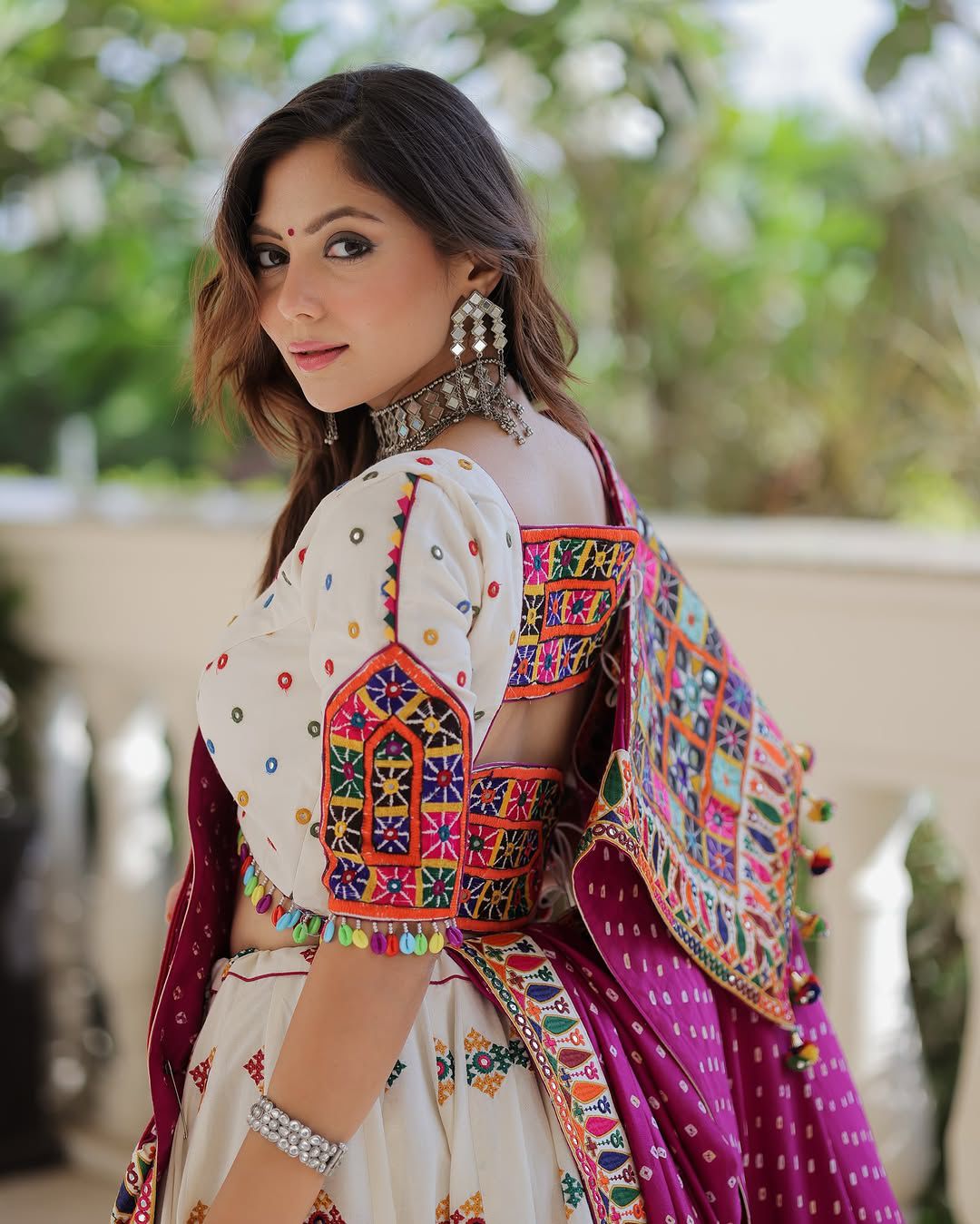 Gulabi Garba Navratri Lehenga Choli