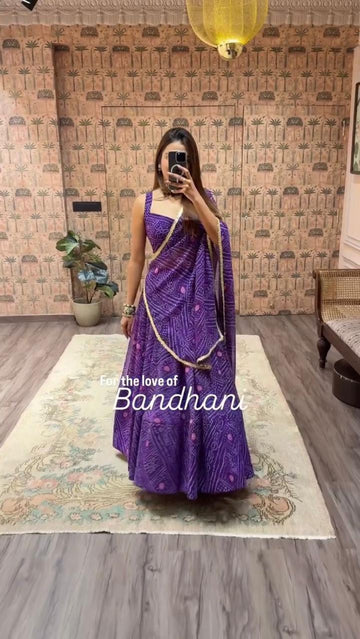 Dholida Chakra Choli Navratri Lehenga Choli