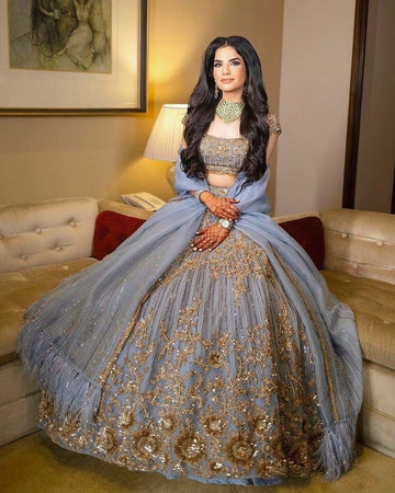Exquisite Grey Lehenga Choli