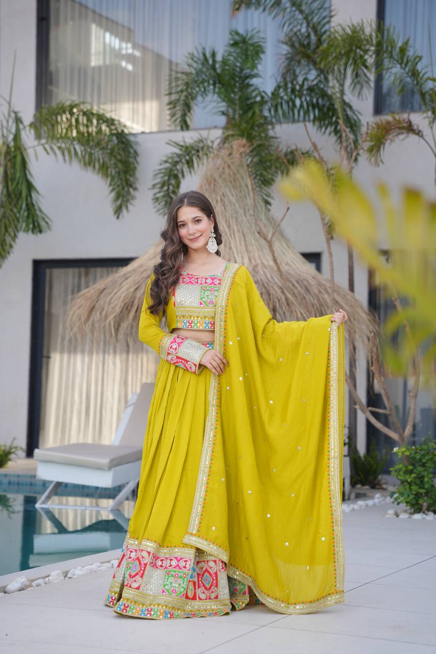 New Designer Party Wear Lehenga Choli & Dupatta Set